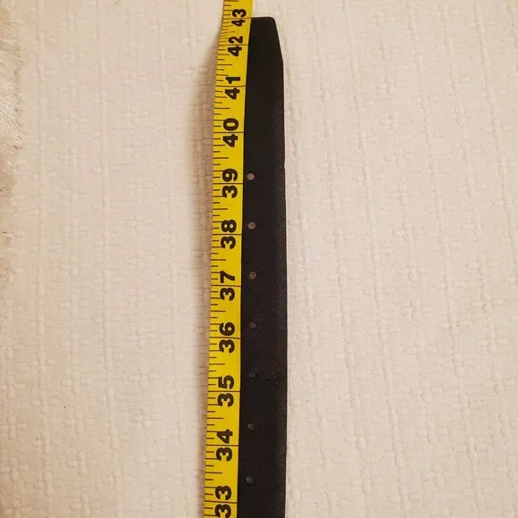 Van Heusen Mens Black Textured Synthetic Casual Dress Belt - 43” - Picture 10 of 11